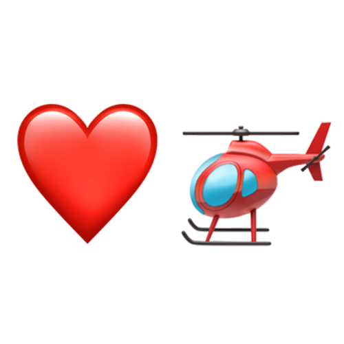 ❤🚁 Emoji Domain iOS rendering